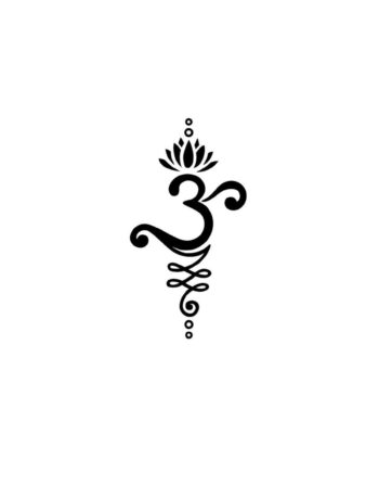 Lotus Om Sacred Tattoo Design